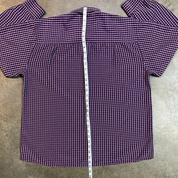 FONTE Luxury At Ease Silk Tencel Plaid Long Sleeve Button Up Shirt - Picture 7 of 9